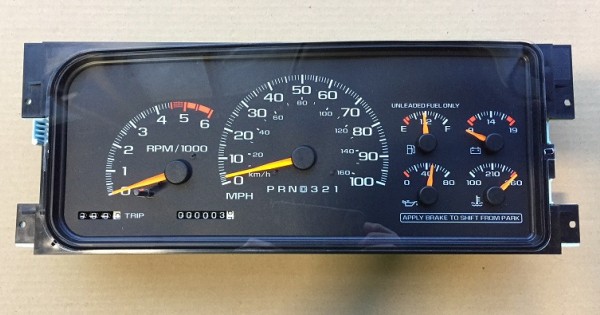 12216709 - Cluster Asm - Instrument, Miles/KM, Gas, PRNDL